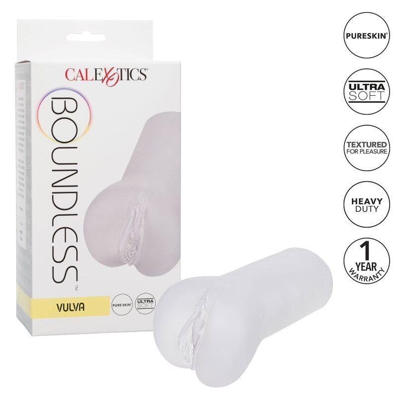 CALIFORNIA EXOTICS BOUNDLESS VULVA STROKER TRANSPARENTE