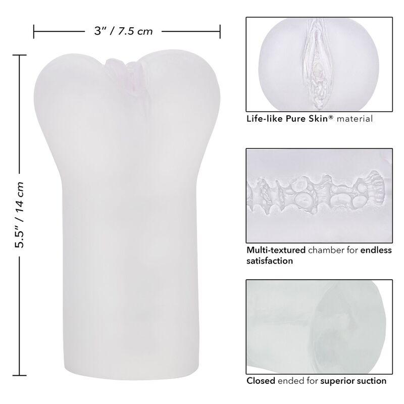 CALIFORNIA EXOTICS BOUNDLESS VULVA STROKER TRANSPARENTE