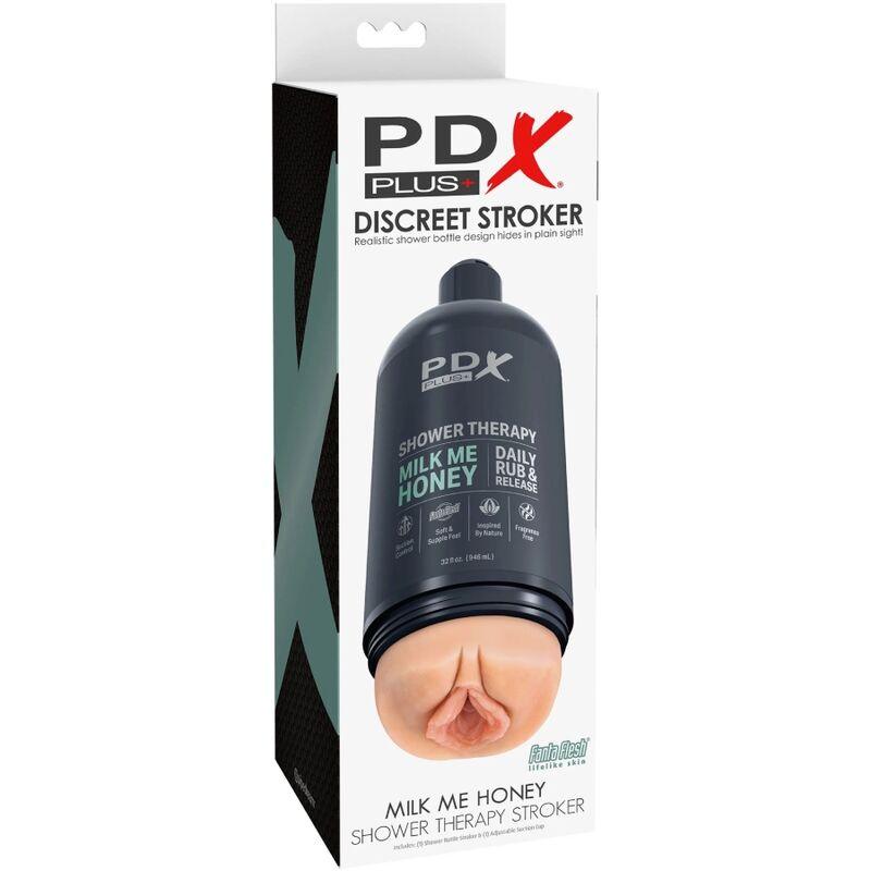 PDX PLUS STROKER MASTURBATOR DESIGN DISCRETO DO GARRAFA DE SHAMPOO MILK ME HONEY