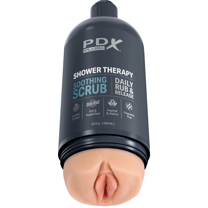 PDX PLUS STROKER MASTURBATOR DISCRETE BOTTLE DESIGN SHAMPOO ESFOLIANTE CALMANTE