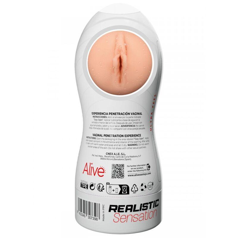 ALIVE MAXI FLEX MASTURBADOR MASCULINO VAGINAL TAMANHO L