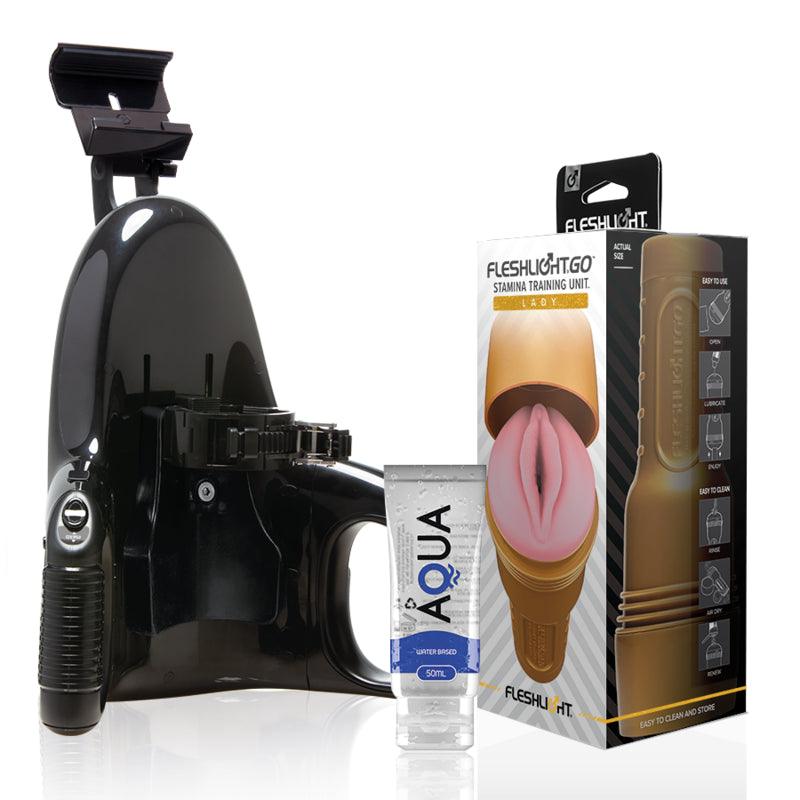 FLESHLIGHT UNIDADE DE TREINAMENTO STAMINA GO SENHORA LANCAMENTO UNIVERSAL LUBRIFICANTE AQUA QUALITY 50 ML