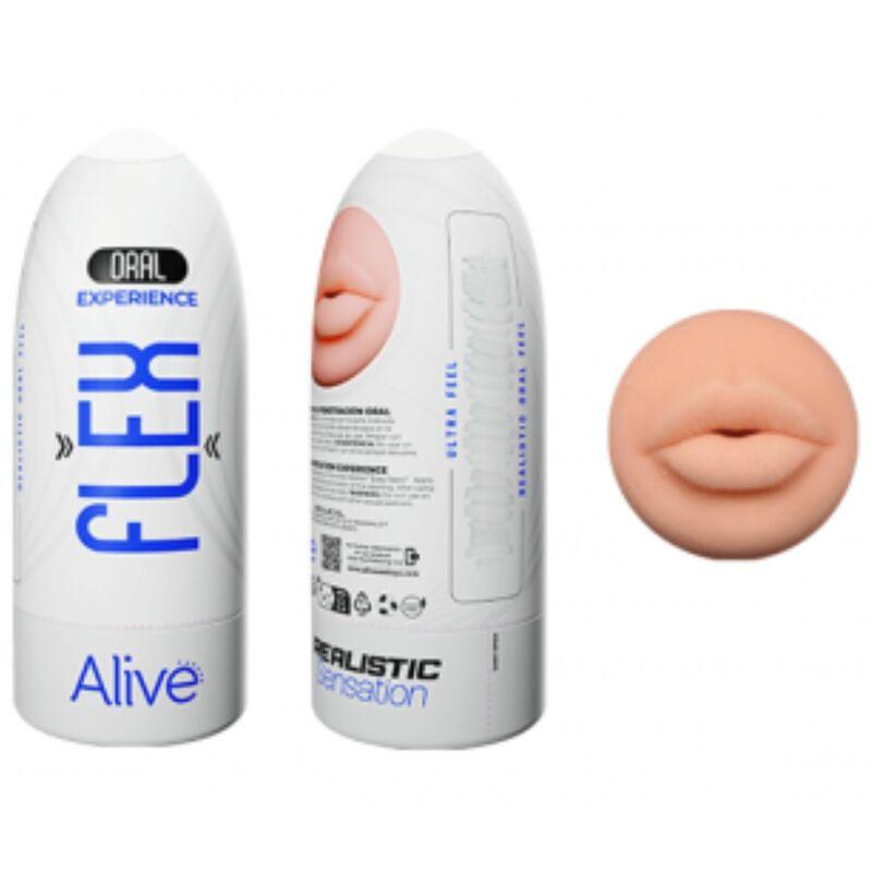 ALIVE FLEX MASTURBADOR MASCULINO ORAL TAMANHO M