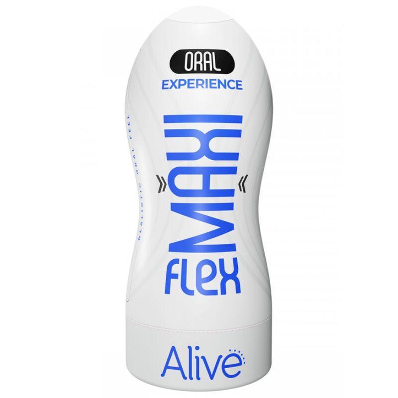 ALIVE MAXI FLEX MASTURBADOR MASCULINO ORAL TAMANHO L