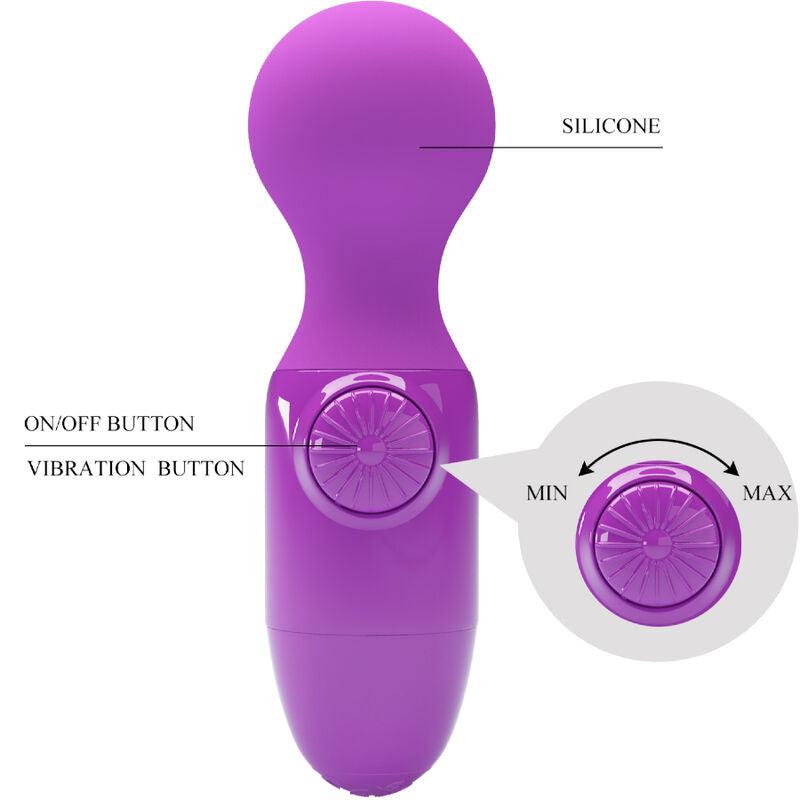 PRETTY LOVE MINI MASSAGER PESSOAL ROXO