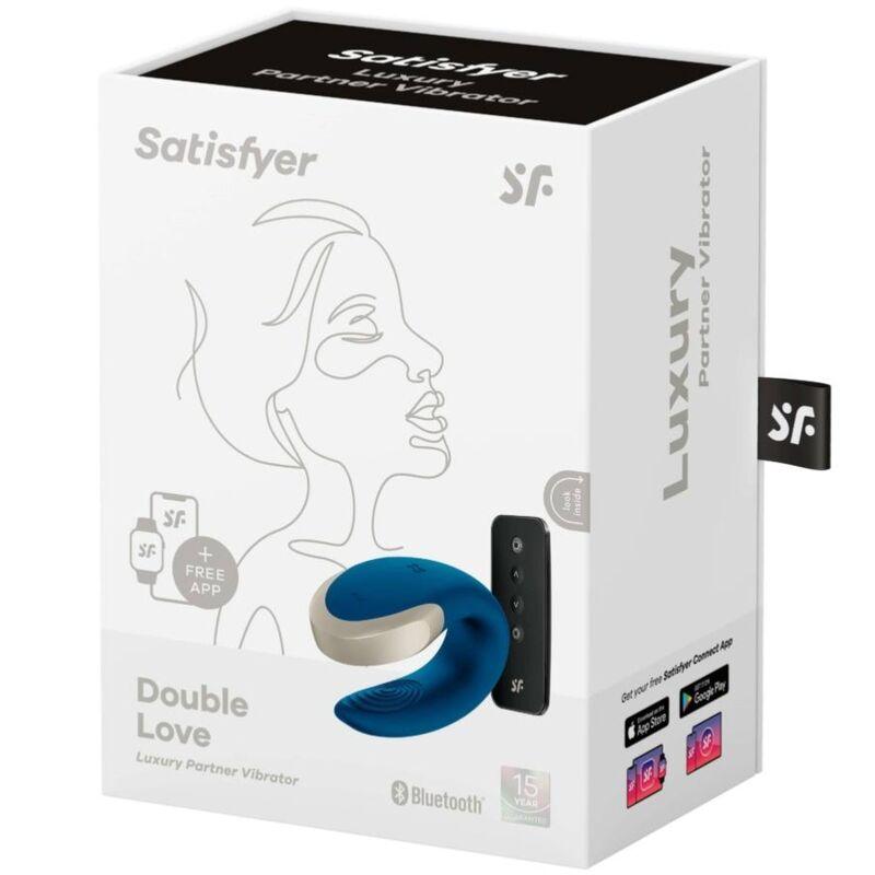 SATISFYER VIBRADOR DOUBLE LOVE LUXURY PARTNER AZUL