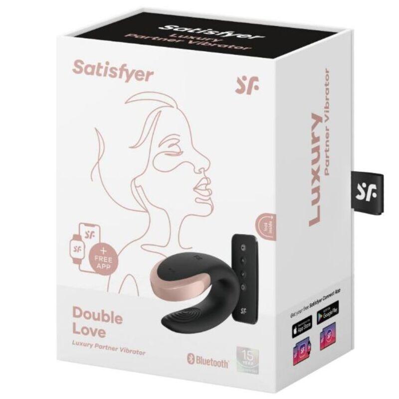 SATISFYER VIBRADOR DOUBLE LOVE LUXURY PARTNER PRETO