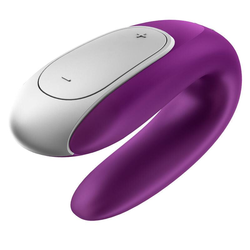 SATISFYER VIBRADOR DOUBLE FUN PARTNER ROXO