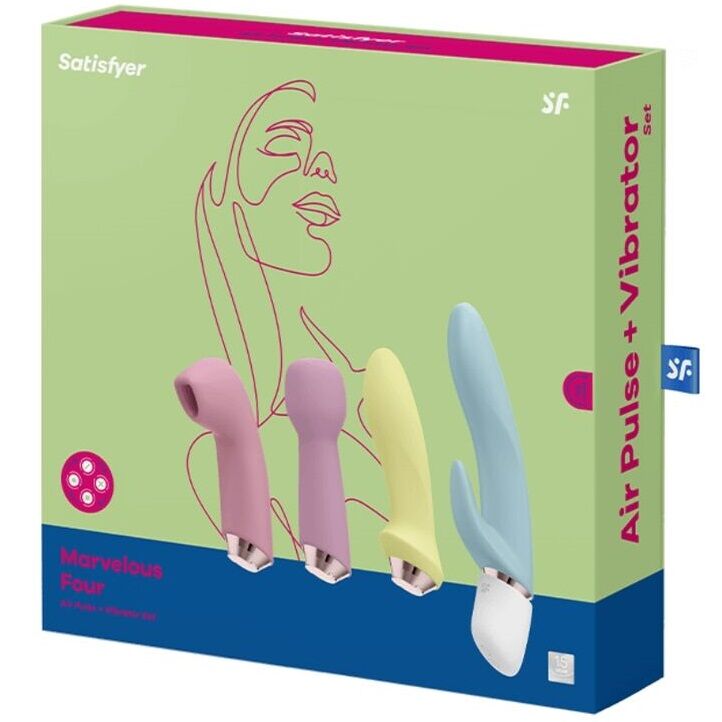 SATISFYER MARVELOUS FOUR CONJUNTO VIBRADOR E PULSO DE AR