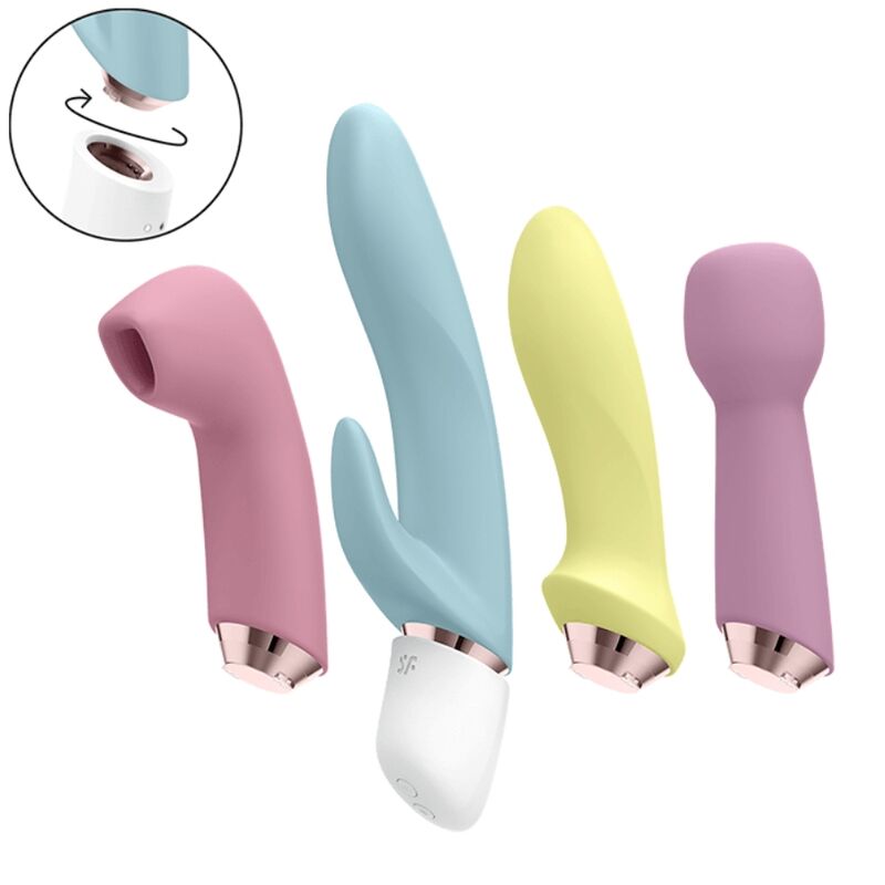 SATISFYER MARVELOUS FOUR CONJUNTO VIBRADOR E PULSO DE AR