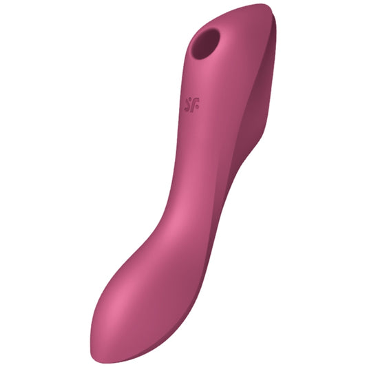 SATISFYER VIBRADOR DE PULSO DE AR CURVY TRINITY 3 VERMELHO