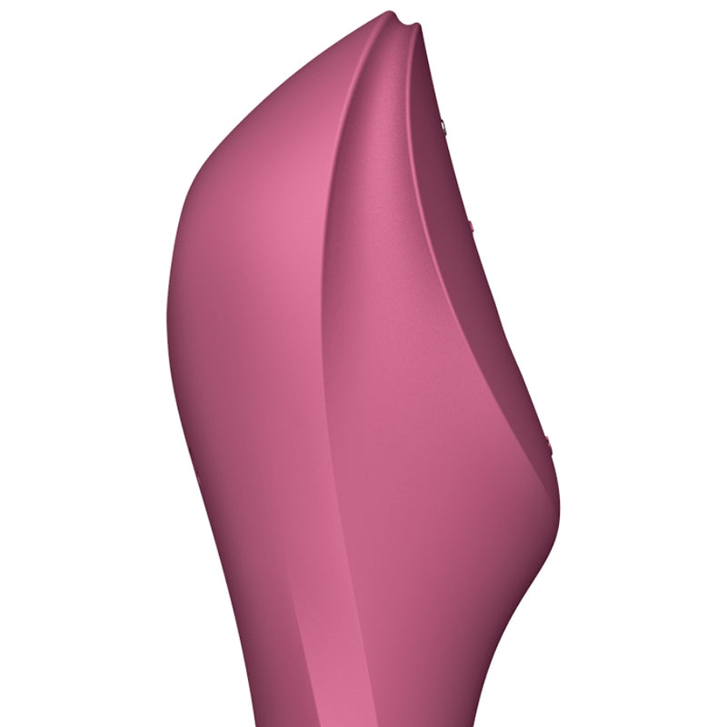 SATISFYER VIBRADOR DE PULSO DE AR CURVY TRINITY 3 VERMELHO