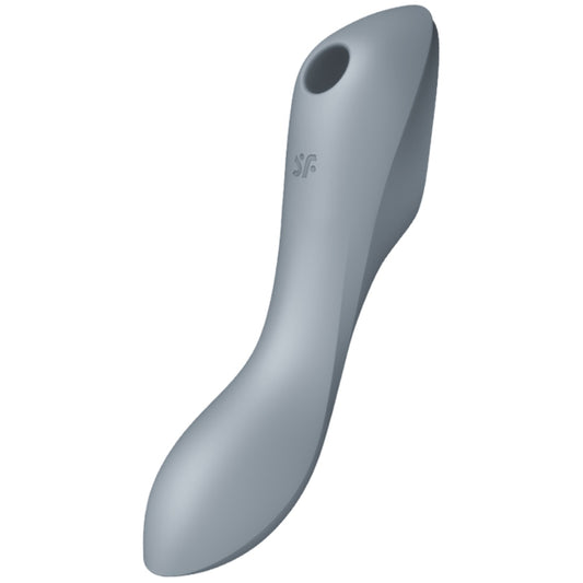 SATISFYER VIBRADOR DE PULSO DE AR CURVY TRINITY 3 CINZA