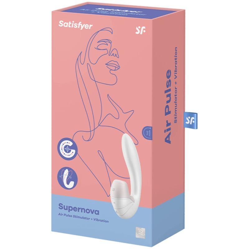 SATISFYER SUPERNOVA ESTIMULADOR Y VIBRADOR ROSA