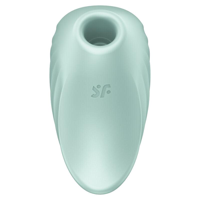 SATISFYER ESTIMULADOR E VIBRADOR DE PULSO DE AR PEARL DIVER VERDE