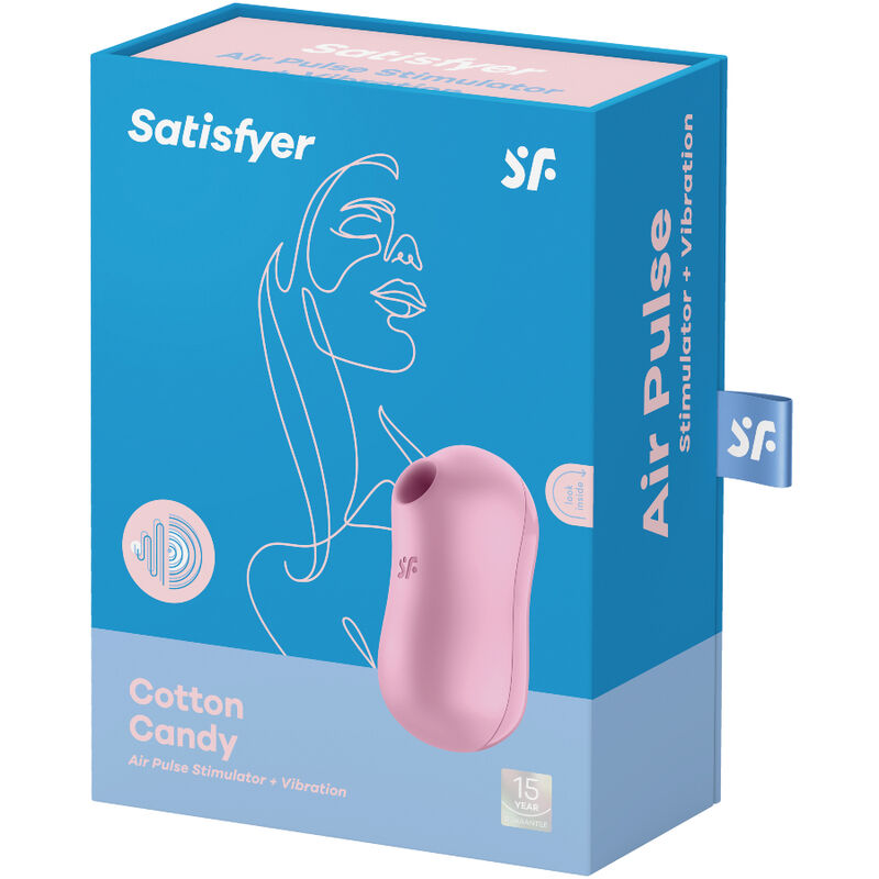 SATISFYER COTTON CANDY ESTIMULADOR Y VIBRADOR LILA