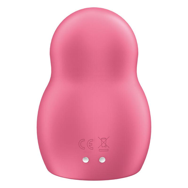 SATISFYER PRO TO GO 1 ESTIMULADOR E VIBRADOR DE PULSO DE AR DUPLO VERMELHO