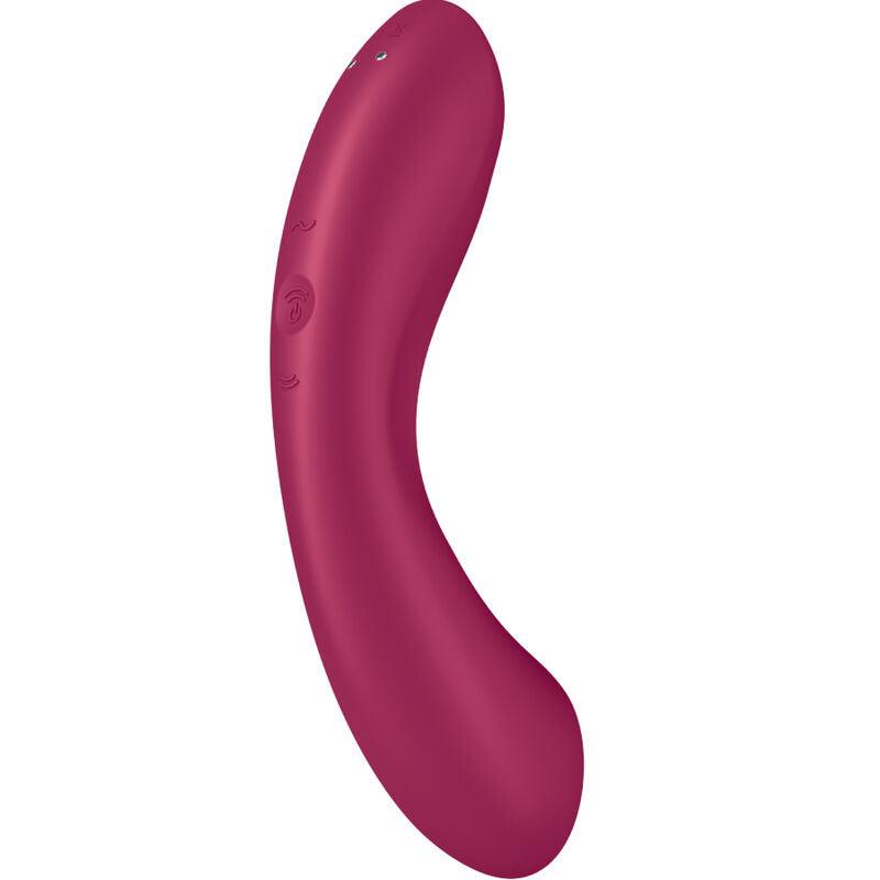 SATISFYER CURVE TRINITY 1 AIR PULSE VIBRATION VERMELHO