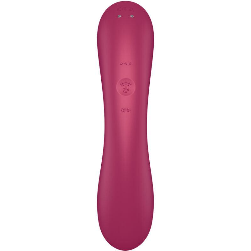 SATISFYER CURVE TRINITY 1 AIR PULSE VIBRATION VERMELHO