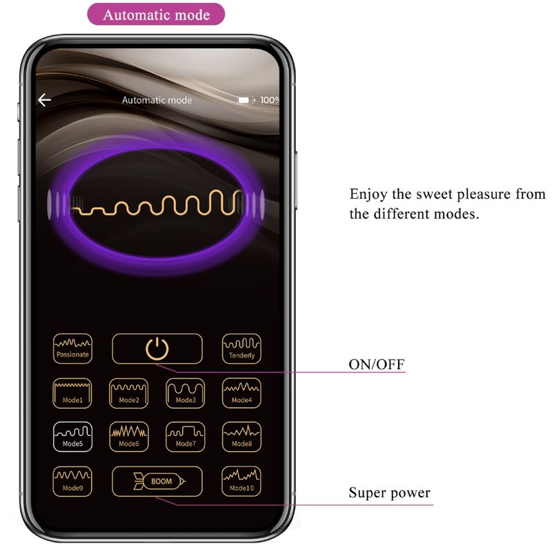 PRETTY LOVE CONTROLE REMOTO BILLY VIBRATION ROXO APLICATIVO GRaTIS