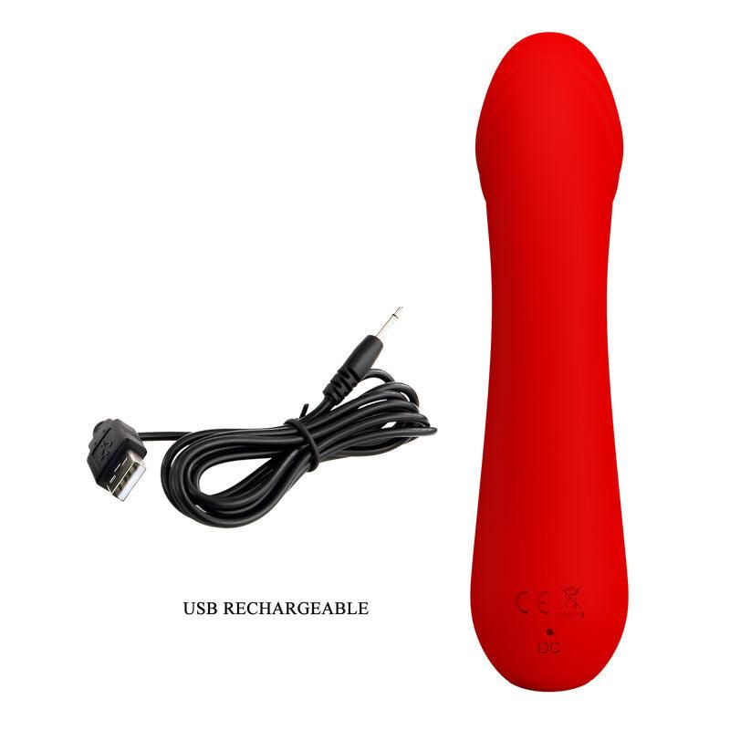 PRETTY LOVE VIBRADOR RECARREGVEL CETUS VERMELHO