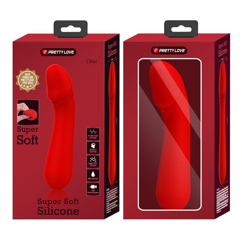 PRETTY LOVE VIBRADOR RECARREGVEL CETUS VERMELHO