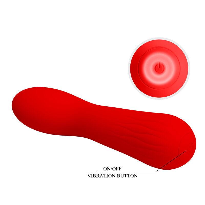 PRETTY LOVE VIBRADOR RECARREGVEL FAUN VERMELHO