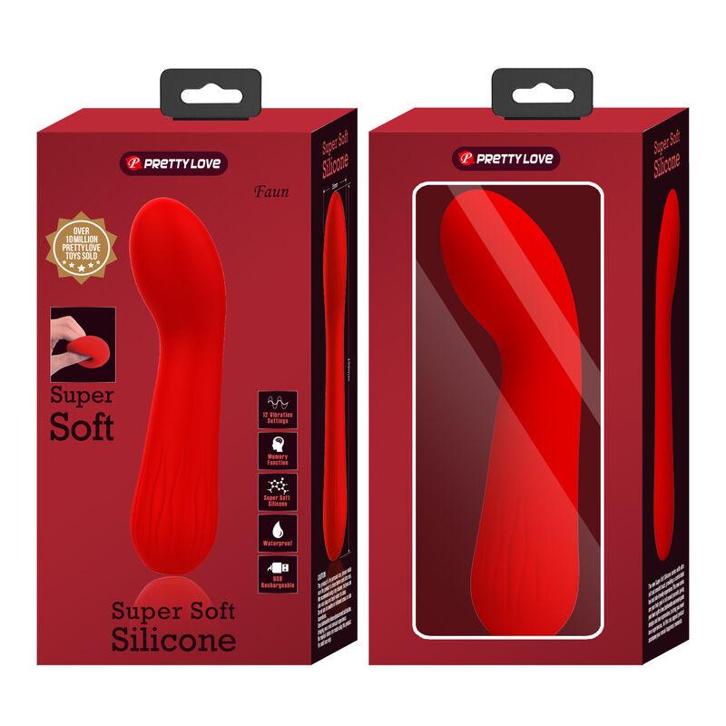 PRETTY LOVE VIBRADOR RECARREGVEL FAUN VERMELHO