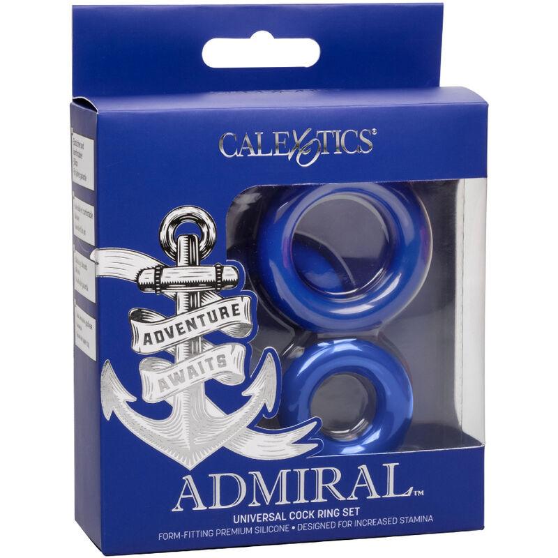 ADMIRAL CONJUNTO DE ANeIS DE GALO AZUL