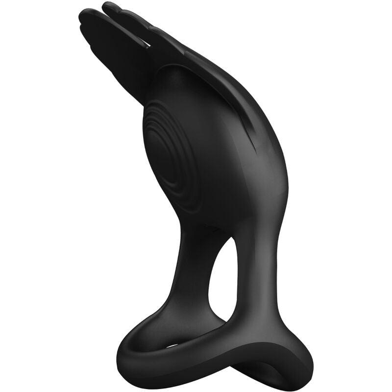 PRETTY LOVE ANEL PARA PeNIS VIBRANTE 7 VIBRAoES SILICONE PRETO