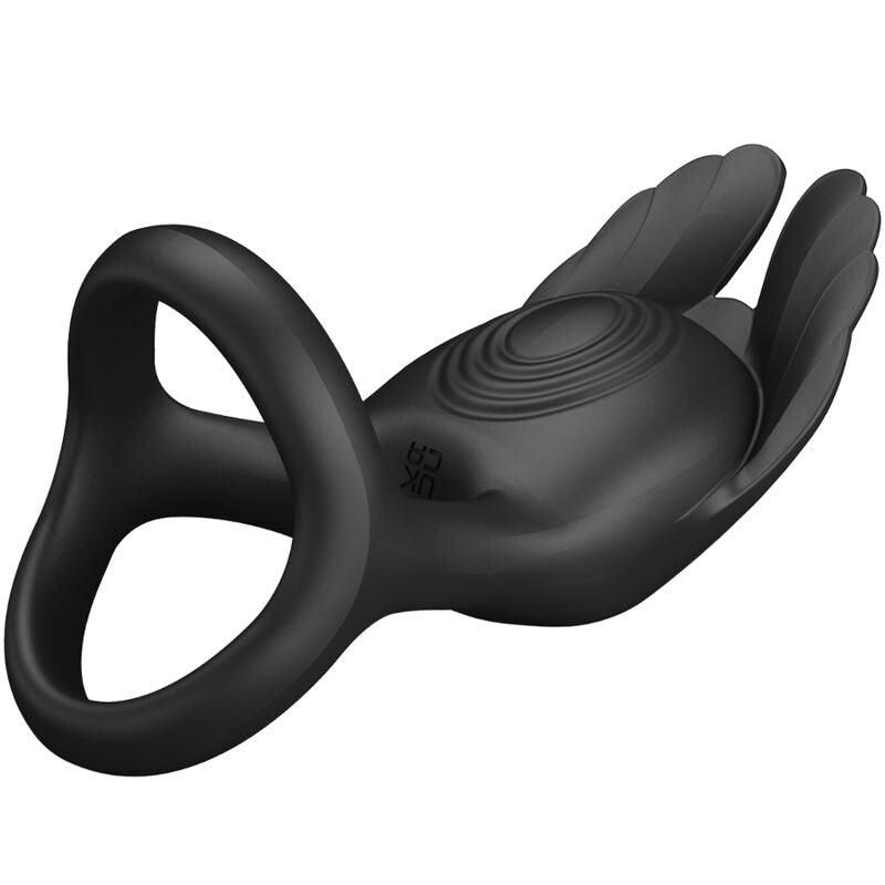 PRETTY LOVE ANEL PARA PeNIS VIBRANTE 7 VIBRAoES SILICONE PRETO