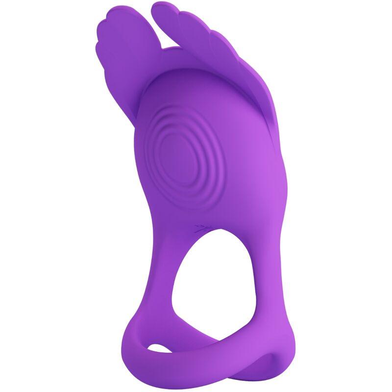 PRETTY LOVE ANEL PARA PeNIS VIBRANTE 7 VIBRAoES SILICONE ROXO