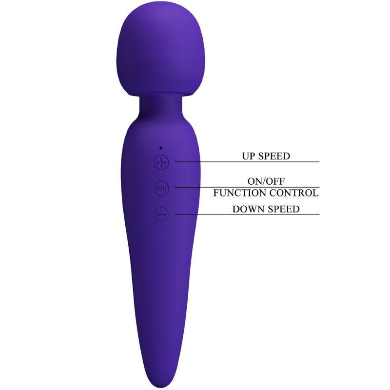 PRETTY LOVE MAREDITH MASSAGER 12 MODOS DE VIBRAO ROXO