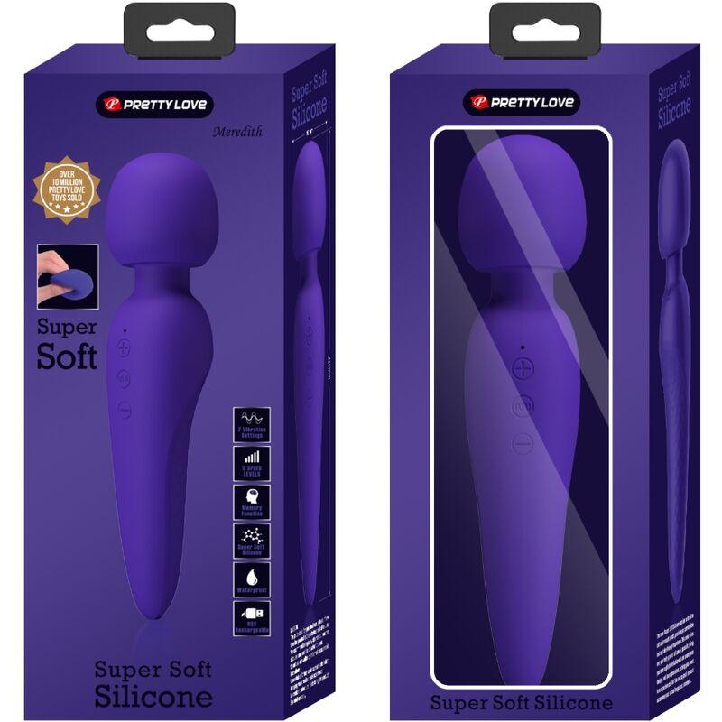 PRETTY LOVE MAREDITH MASSAGER 12 MODOS DE VIBRAO ROXO