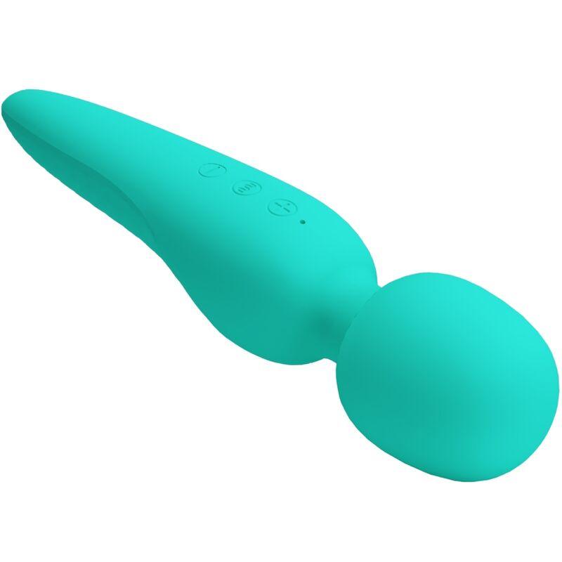 PRETTY LOVE MAREDITH MASSAGER 12 MODOS DE VIBRAO AQUA GREEN