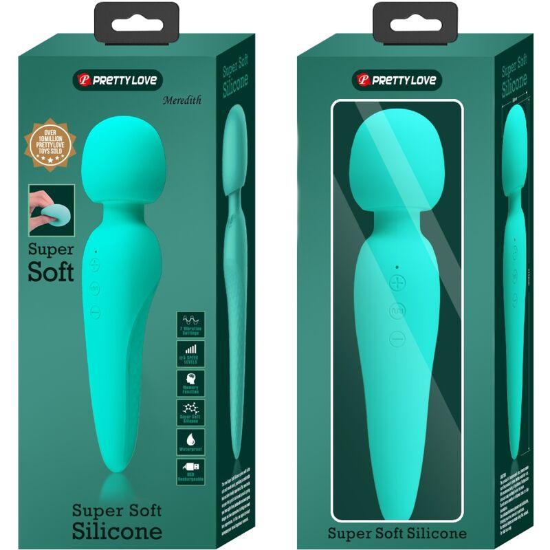 PRETTY LOVE MAREDITH MASSAGER 12 MODOS DE VIBRAO AQUA GREEN