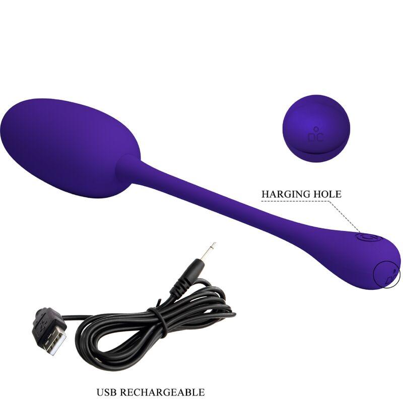 PRETTY LOVE OVO VIBRAToRIO RECARREGVEL KNUCKER ROXO