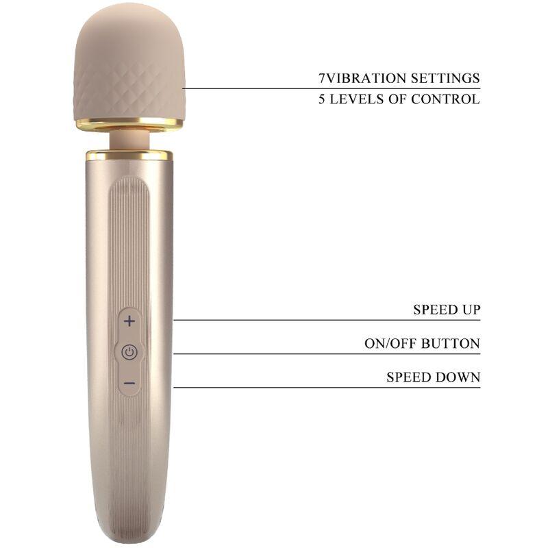 PRETTY LOVE MASSAGER 7 MODOS DE VIBRAO CHAMPAGNE