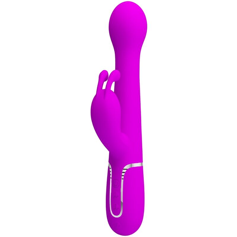 PRETTY LOVE VIBRADOR DEJON COELHO 3 EM 1 MULTIFUNO VIOLETA