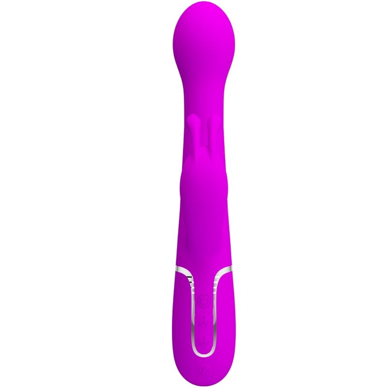 PRETTY LOVE VIBRADOR DEJON COELHO 3 EM 1 MULTIFUNO VIOLETA