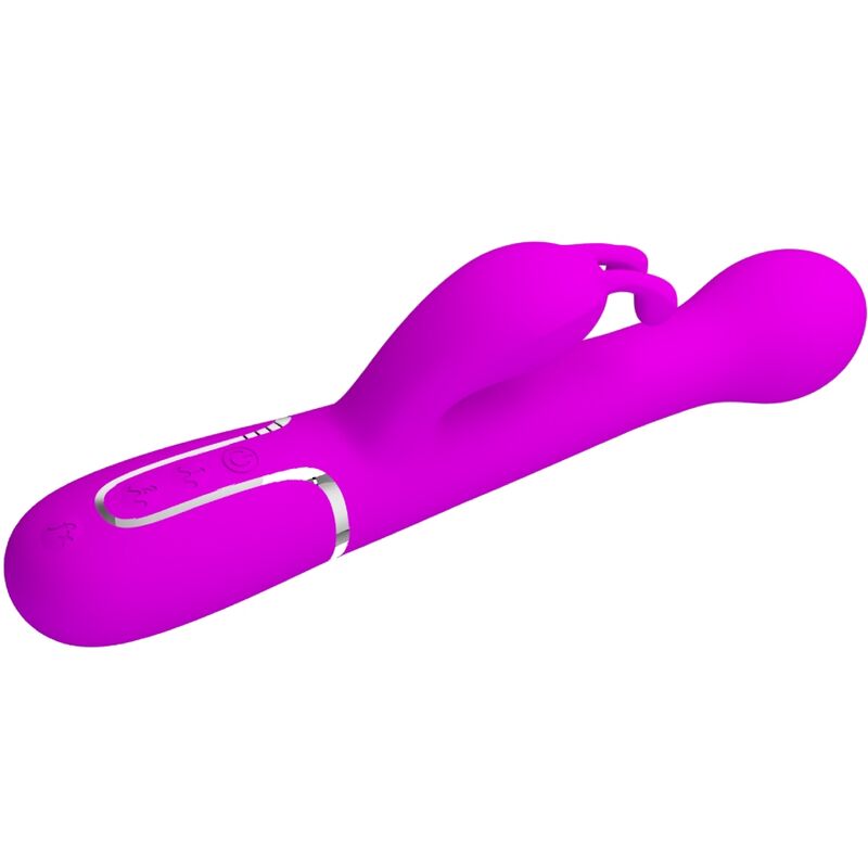 PRETTY LOVE VIBRADOR DEJON COELHO 3 EM 1 MULTIFUNO VIOLETA