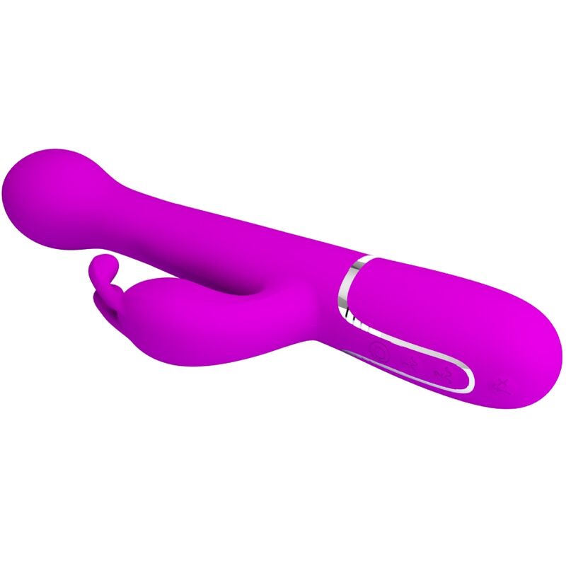 PRETTY LOVE VIBRADOR DEJON COELHO 3 EM 1 MULTIFUNO VIOLETA