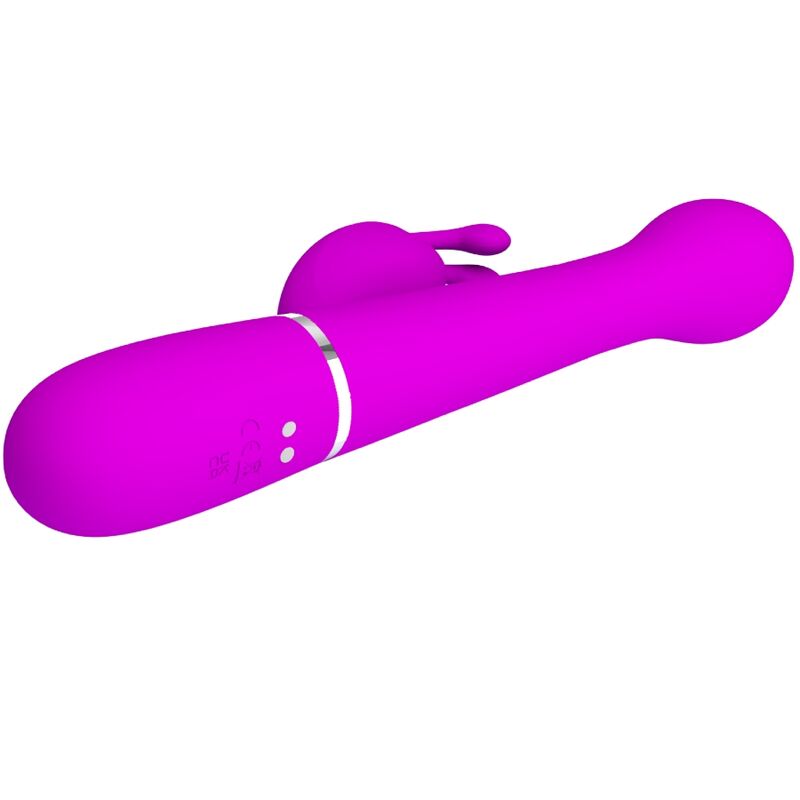 PRETTY LOVE VIBRADOR DEJON COELHO 3 EM 1 MULTIFUNO VIOLETA