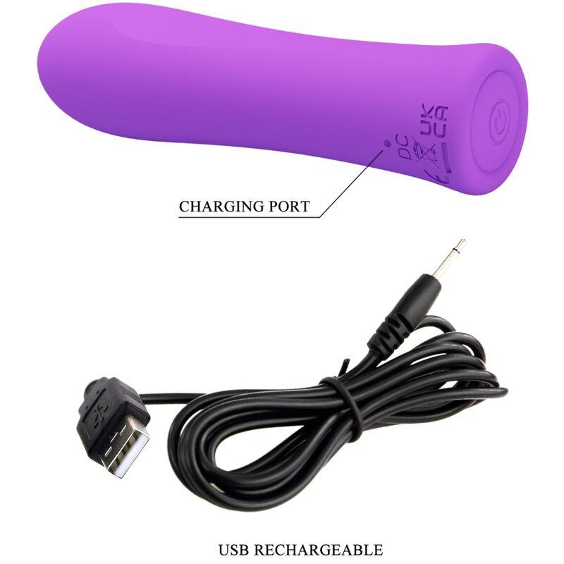 PRETTY LOVE VIBRADOR ALFREDA SUPER POWER AQUA ROXO