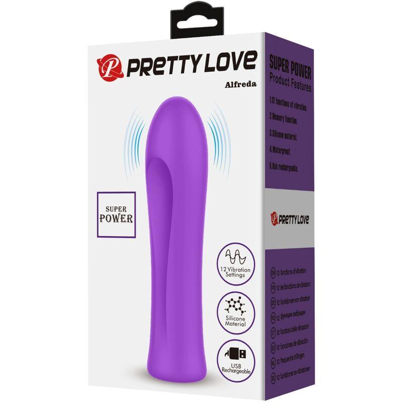 PRETTY LOVE VIBRADOR ALFREDA SUPER POWER AQUA ROXO