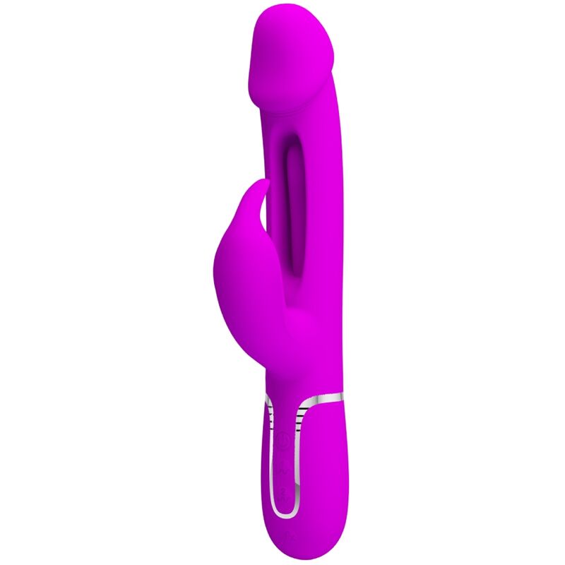 PRETTY LOVE VIBRADOR COELHO DEJON 3 EM 1 MULTIFUNO AQUA VERDE