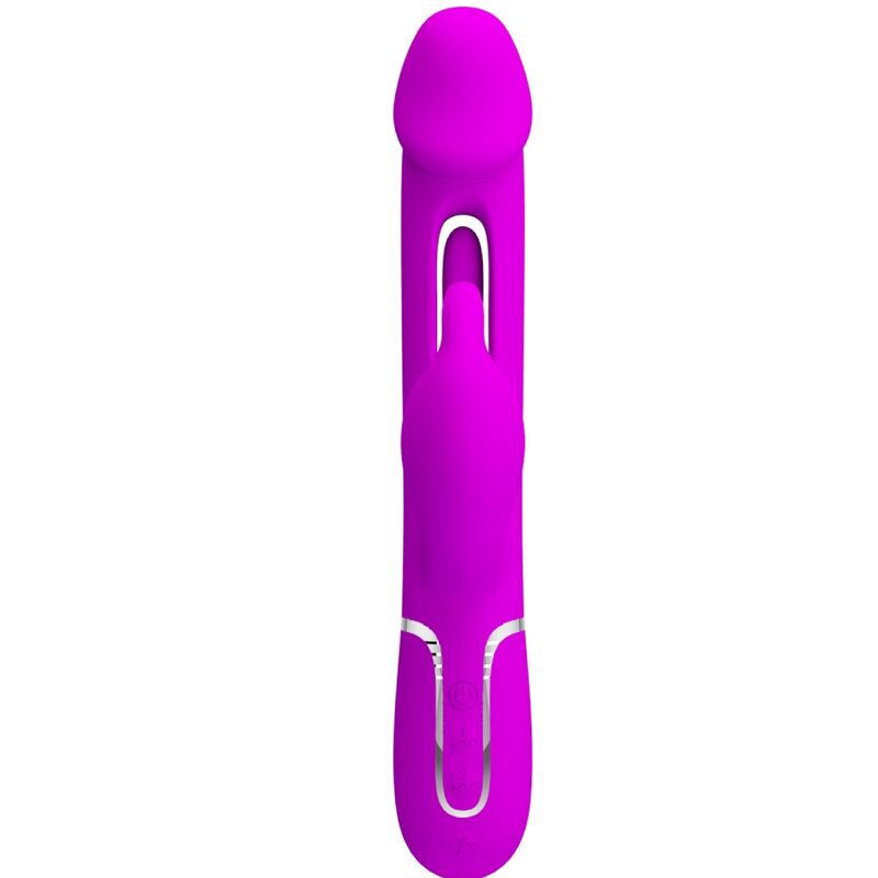 PRETTY LOVE VIBRADOR COELHO DEJON 3 EM 1 MULTIFUNO AQUA VERDE