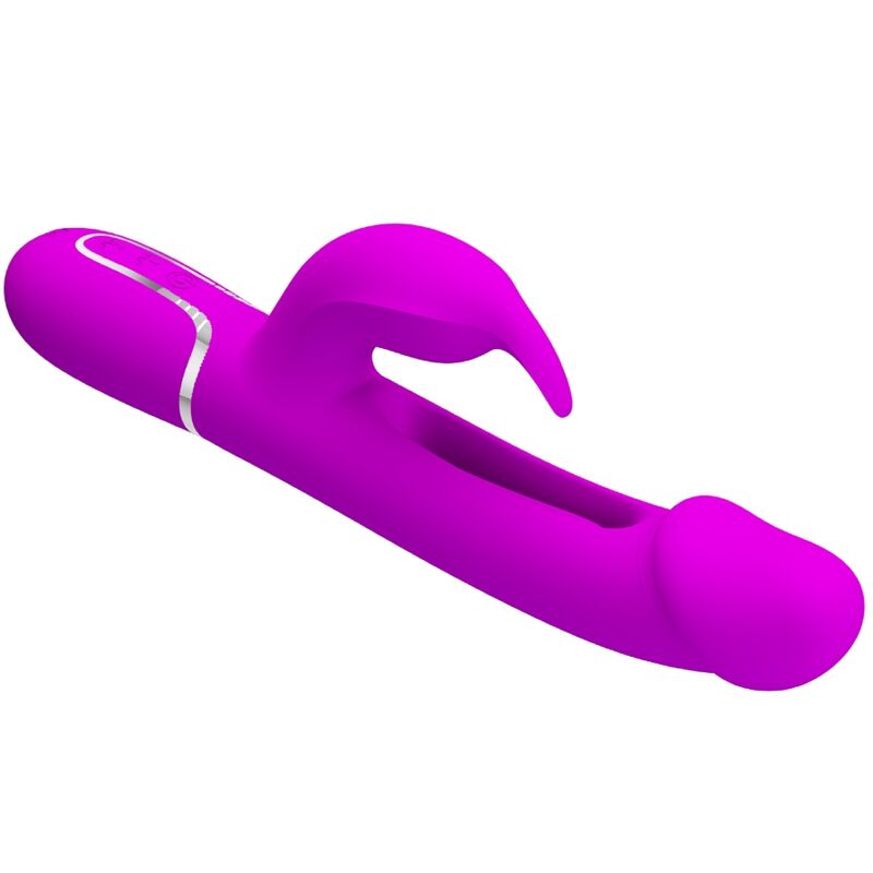 PRETTY LOVE VIBRADOR COELHO DEJON 3 EM 1 MULTIFUNO AQUA VERDE