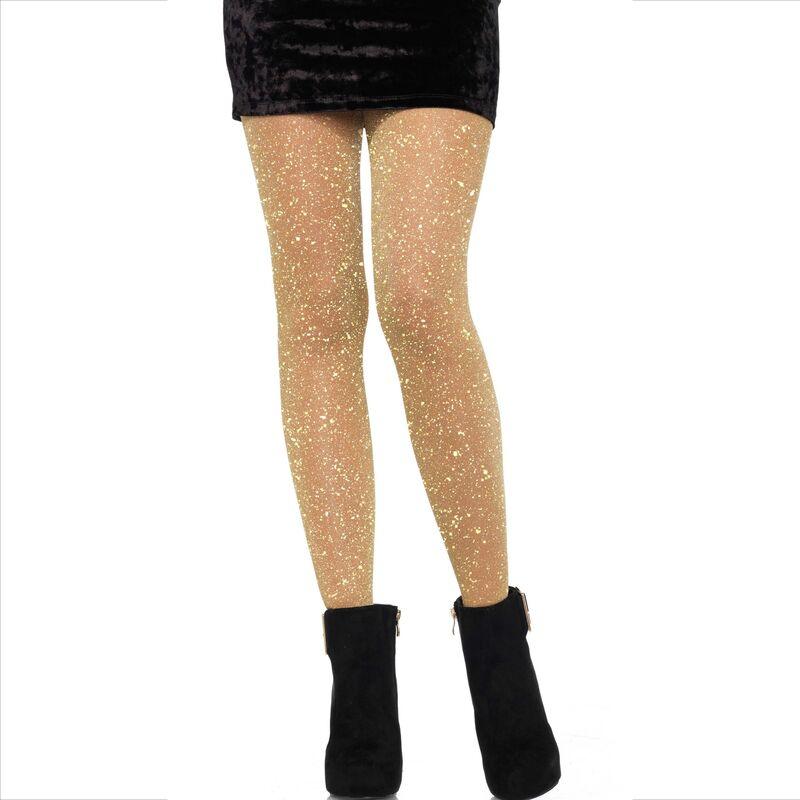 LEG AVENUE CALAS TRANSPARENTES DOURADA