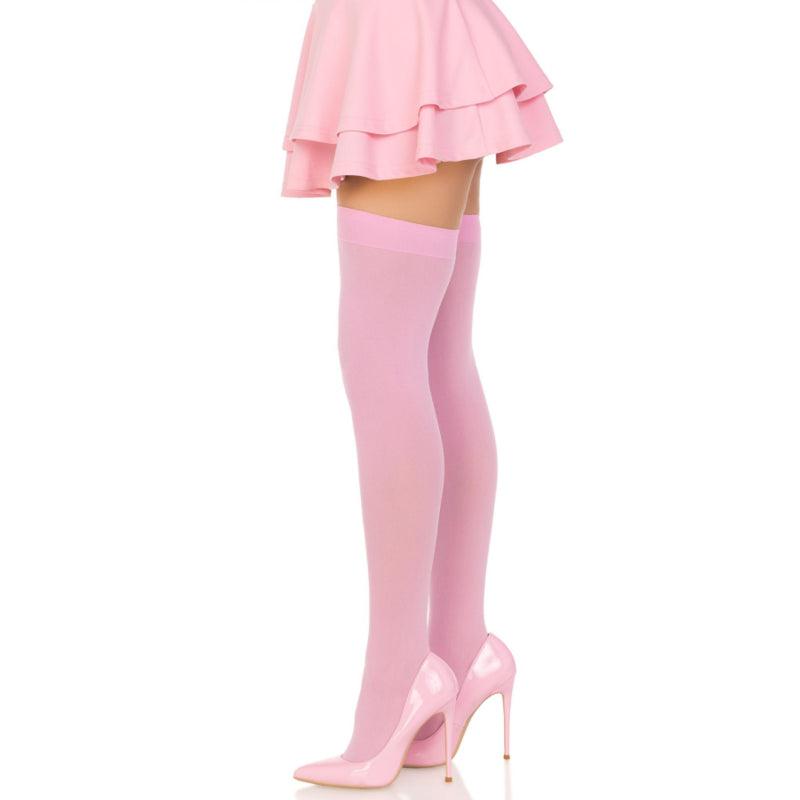 LEG AVENUE COXAS NYLON ROSA